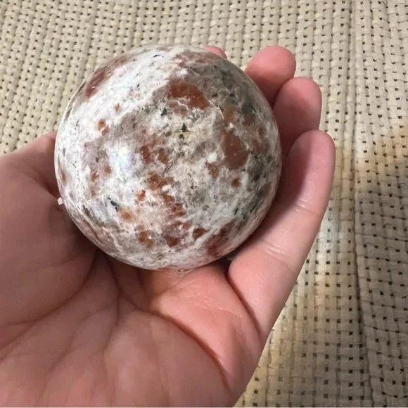 Polished Crystal Palm Stone & Sphere Collection Bundle Set Larvakite Labradorite - Picture 6 of 8